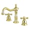 Kingston Brass KS1972AX 8" Widespread Bathroom Faucet, Polished Brass KS1972AX - alternate 1